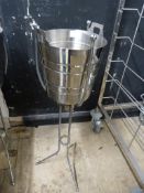 Stainless Steel Ice Bucket on Stand