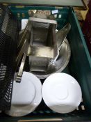 Ceramic Saucers and a Small Quantity of Stainless