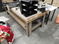 *Work Bench Fitted with Engineers Vice