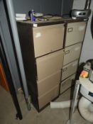 *Two Four Drawer Foolscap Filing Cabinets Containi