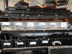 *Six Plastic Containers and Contents of Paint Brus