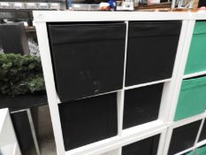 *Set of White Pigeon Holes with Black Boxes