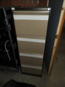 *Four Drawer Foolscap Filing Cabinet (Coffee & Cre