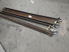 *Four Metal Stakes with Shackles