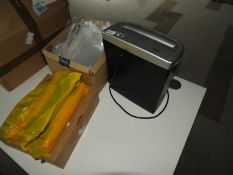 Paper Shredder, Plastic Wallets and Toner Cartridges