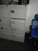 Four Drawer Foolscap Filing Cabinet (Grey)