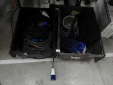 *Two Plastic Storage Boxes Containing Assorted Pow