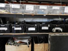 *Six Platic Boxes Containing Various Wheels for De