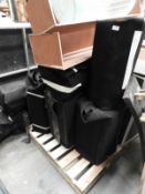 *Quantity of Black Upholstered Pedestals, etc.