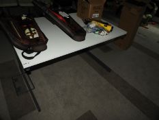 Straight Desk 120x80cm (White & Grey)