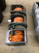 *Three Extension Leads on Reels