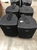 *Four Tannoy V6BLK Speakers with Wall Brackets