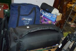 Sleeping Bag, Mat and Inflatable Bed
