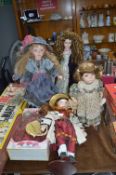 Collection of Porcelain Dolls