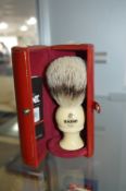 Shaving Brush in Leather Case