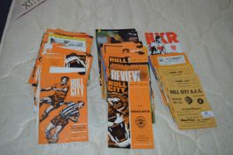 Quantity of Hull City Football Programmes