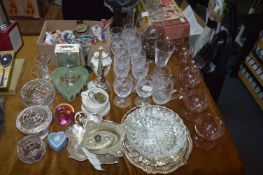 Glassware etc