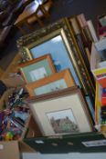 Box of Framed Pictures