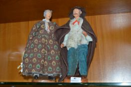Pair of Figurines - Elderly Couple
