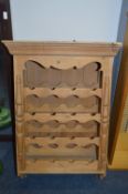 Pine Wall Mounted Wine Rack