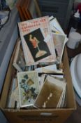 Box Containing Assorted Postcards, etc.