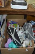Box Containing Various Toys Including Star Wars Sp