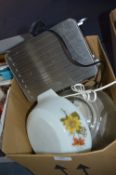 Box Containing Kitchenware, Toaster, etc.