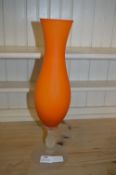 Orange Glass Vase