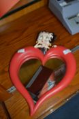 Betty Boop Heart Shaped Mirror