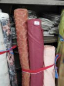 Approximately 50m of Assorted Curtain Fabric