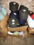 Twenty Five Cones of Assorted Wool and Yarn