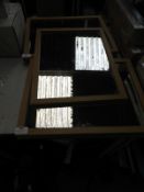 Five Light Oak Framed Wall Mirrors