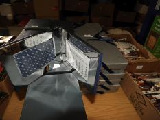 Six Polished Chrome Photo Frames with Calendars