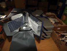 Six Polished Chrome Photo Frames with Calendars