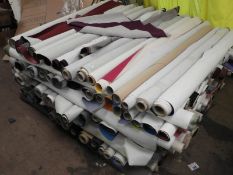 Approximately 100 Roll of Assorted Upholstery Clot
