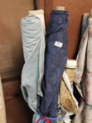 Five Part Rolls of Assorted Upholstery and Curtain