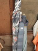 Five Part Rolls of Assorted Upholstery and Curtain