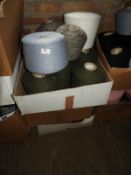 Twenty Five Cones of Assorted Wool and Yarn