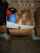 Twenty Five Cones of Assorted Wool and Yarn