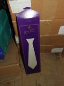 Box Containing 250 Geno Poly Silk Tie Wallets