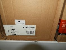 Ten 70mm Grey Lever Arch Folder