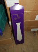 Box Containing 250 Geno Poly Silk Tie Wallets