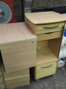 Freestanding Filing Unit and Two Standalone Drawer