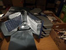 Six Polished Chrome Photo Frames with Calendars