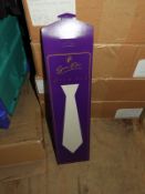 Box Containing 250 Geno Poly Silk Tie Wallets