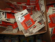 Box of Panasonic AAA Batteries