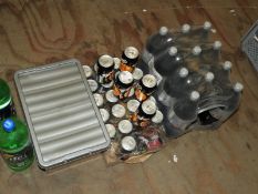 Assorted Cans and Bottles of Soft Drinks Including