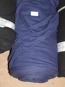 Roll of Navy Blue Stretch Jersey Fabric