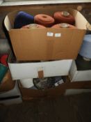 Twenty Five Cones of Assorted Wool and Yarn
