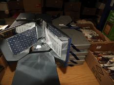 Six Polished Chrome Photo Frames with Calendars